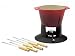 Le Creuset Cherry Red Fondue Pot with Six Forks 1.75-qt.