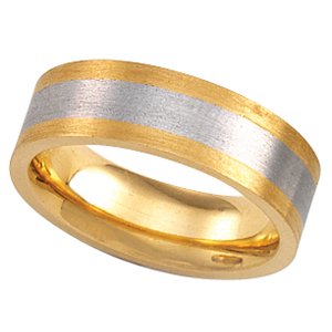Platinum & 18K Yellow Gold Design Band