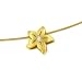 14K Flower Slide Necklace with Diamond Accent - 18