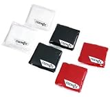 3 pairs of COSMOS &Acirc;&reg; Mia Fire tone cotton sports basketball wristband / sweatband wrist sweat band/brace-Red/Black/White + Free Cosmos cable tie