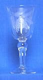 Individually Hand Etched Pine Cone Water Glass 8"H Set / 4