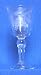 Individually Hand Etched Pine Cone Water Glass 8"H Set / 4