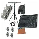 American DJ Stage System A w/DMX Controller, Dimmer and Par Cans