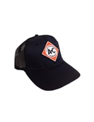 Apparel: J&D Productions Vintage Allis Chalmers Starburst Logo Black Hat with mesh back