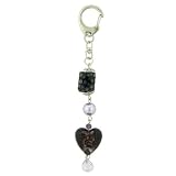 Murano Glass Purple Keychain