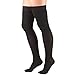 Truform 20-30 mmHg Compression Stockings for Men and Women, Thigh High Length, Dot Top, Closed Toe, Black, X-Large