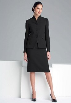 Jessica London Plus Size Skirt Suit (BLACK,12)