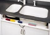 36 Tray with 2 Pair of Hinges White