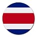 Costa Rica Flag Round Mouse Pad