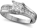 1 ctw. Princess Cut Bridal Ring