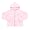 Antigua University of Michigan Girl's Pink Lucky Long Sleeve Fleece Hoody (Small)