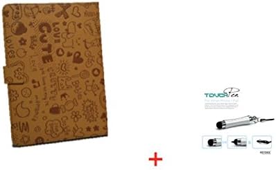 Magnetic PU Leather Smart Cover Stand Case For Apple iPad Mini (Brown)+ Free Stylus Pen