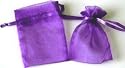 Sheer Organza Favor Bags - 4"x6" - PURPLE - 30 Bags