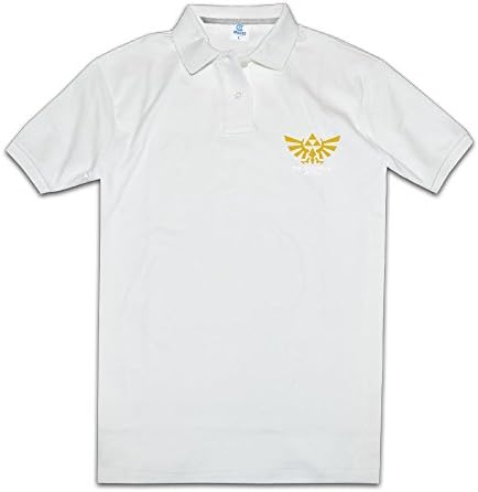 MeGo Shine Men's Polo T Shirt Zelde White