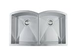 Blanco 516099 Arcon Equal Double Bowl Undermount Sink, Stainless Steel