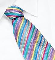 Sartorial Pure Silk Embroidered Striped Tie