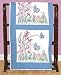 Jack Dempsey Stamped White Quilt Blocks, Flowers & Butterflies