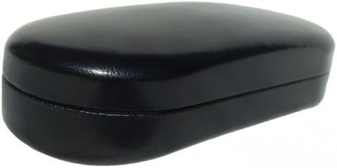 Sunglass Case - Hard Metal Core Clamshell Style Eyeglass Case for Large - Extra Large Sunglasses/Eyeglasses - Classic Style For Men &amp; Women - Protect Your Best Designer Eye Glasses With This Luxurious Interior Solid Case and Pouch - 120 Day Guarantee