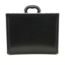 Tony Perotti Venezia Attache Case with Dual Combination Lock, Computer Bag Handmade In Italy in Black
