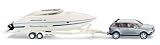 Wiking - 009701 - VW Touareg mit Trailer u. Boot