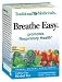 Breathe Easy Tea 16 Bags from Traditional Medicinals Promotes Respiratory Health* *These statements have not been evaluated by the Food and Drug Administration. This product is not intended to diagnose, treat, cure, or prevent any disease. Herbal Dietary Supplement How does it taste? It's a complex blend of herbal tastes - spicy, aromatic, somewhat bitter and astringent, and slightly sweet. Ingredients: Licorice root [PhEur]** 300 mg, eucalyptus leaf [PhEur]** 285 mg, organic bitter fennel fruit [PhEur]** 255 mg, Bi Yan Pian dry aqueous extract (8:1)*** 120 mg. Proprietary blend: organic peppermint leaf [PhEur]**, organic calendula flower [PhEur]**, pleurisy root [BHP]**, organic ginger rhizome [JP]**. **Quality standards. ***"Bi Yan Pian"is a traditional Chinese herbal formula, extracted in pure water and then dried into granules, made from a mixture of xanthium fruit, magnolia flower bud, siler root, forsythia fruit, wild chrysanthemum flower, schisandra fruit, platycodon root, fragrant angelica root, anemarrhena rhizome, schizonepeta herb, and Chinese licorice root. Brewing Directions: For Maximum benefit, medicinal tea must be properly prepared. Pour 8 oz. freshly boiled water over a tea bag in a cup. Cover cup and steep 10-15 minutes. These steps directly influence the amount of beneficial components that will end up in your teacup! Gently squeeze the tea bag to release any remaining extract. Drink three cups daily or as needed. Adding honey may enhance benefits, especially in dry climates. Cautions: Consult a health care provider before using if you have hypokalemia, or if you are taking any kind of hormonal therapies, diuretics, potassium depleting agents, or MAO inhibitors. In rare cases, excessive consumption of teas that contain eucalyptus leaf can cause nausea, vomiting and diarrhea.