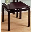 Linea End Table with Chrome Accent By Winsome Furniture