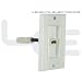 Single Port HDMI Wall Plate with Strain Relief, White