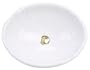 St. Thomas Creations 1002.000.01 Antigua Petite Oval Self-Rimming Lavatory Sink with Overflow, White Finish. Drain stopper not included.