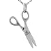 Sterling Silver Small Movable Scissors Pendant