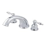 Danze D302555CPBVT Sheridan Roman Tub Trim Kit, Chrome and Polished Brass, Valve Not Included
