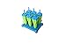 Popsicle Molds BPA Free Set Of 6 By Homelivn,Set of 6 Green Blue Reusable, BPA free, Durable Quality Molds with Sturdy Tray