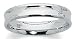 9ct White Concave comfort fit court 4mm wide size Gents