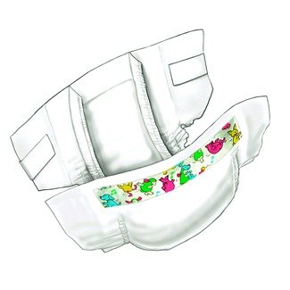 Baby Tender Hearts DOLL Diapers - 4 Count Reusable Doll Diapers [TOY]