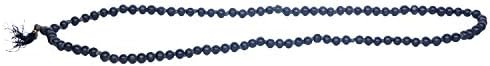 Pure Life Black Obsidian Mala (Material: Glass, Colour: Black)