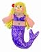 Purple Mermaid Wooden Headed Finger Puppet