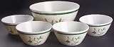 Pfaltzgraff Winterberry Melamine 5pc Salad Set (4sabi6m + Sab10m), Fine China Dinnerware