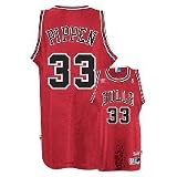Scottie Pippen Jersey: adidas Red Throwback Swingman #33 Chicago Bulls Jersey