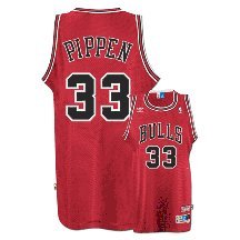Scottie Pippen Jersey: adidas Red Throwback Swingman #33 Chicago Bulls Jersey