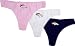Denver Broncos Women's 3-Pack Thong Pack - X-Large