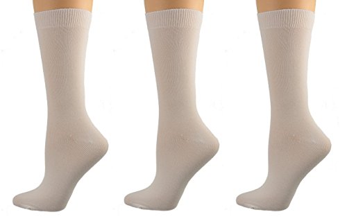 Sierra Socks Women's Rayon From Bamboo 3 Pair Pack Crew Super Soft Socks 2181