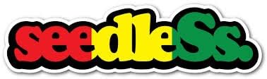 Seedless Sticker, Rasta 10.5"