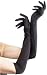 Long Black Gloves - Jersey Fabric