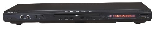 Naxa ND836 5.1 Channel Progressive Scan DVD Player with USB/SD/MMC Inputs and Karaoke Function, Black
