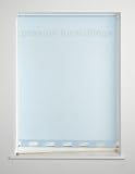 Light Blue - Plain Castle / Turret Edge Roller Blind / Blinds - 60x160cm