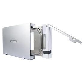 ICY DOCK IC-SWAP FW800U Pearl White (ID-MB559UEB1S) USB 2.0 & Firewire 800 External Enclosure with 750GB Hitachi SATA II Hard Drive