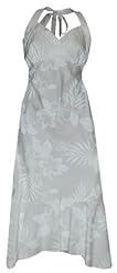 Tropical Print Cotton Corset Empire   Waistline Lace-Up Ruched Flared-Skirt Halter Tea Length Wedding Dress 