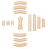 Nuchi Wooden Railway / 14-piece Track Expansion Set 1