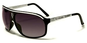 Biohazard Lunettes de Soleil Aviator - Ville - Mode - Fashion - Clubbing - Conduite - Moto - Plage / Mod. Ibiza Noir / Taille Unique Adulte / Protection 100% UV400