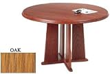 42 Inch Round Table Oak Finish
