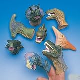 REALISTIC DELUXE TOY DINOSAUR FINGER PUPPETS - One Dozen